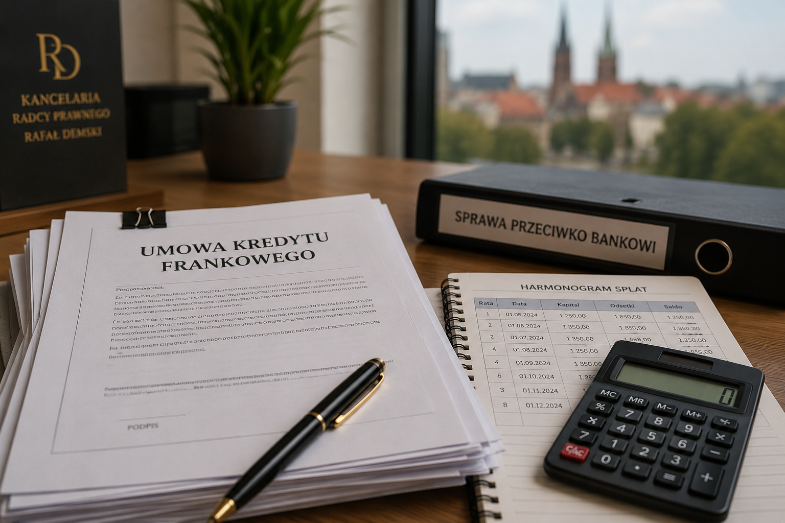Zawieszenie spłaty rat frankowych – dokumentacja kredytowa i harmonogram spłat