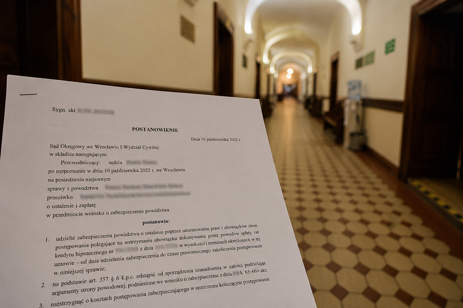 Kredyt frankowy Getin Noble Bank – akta sprawy sądowej
